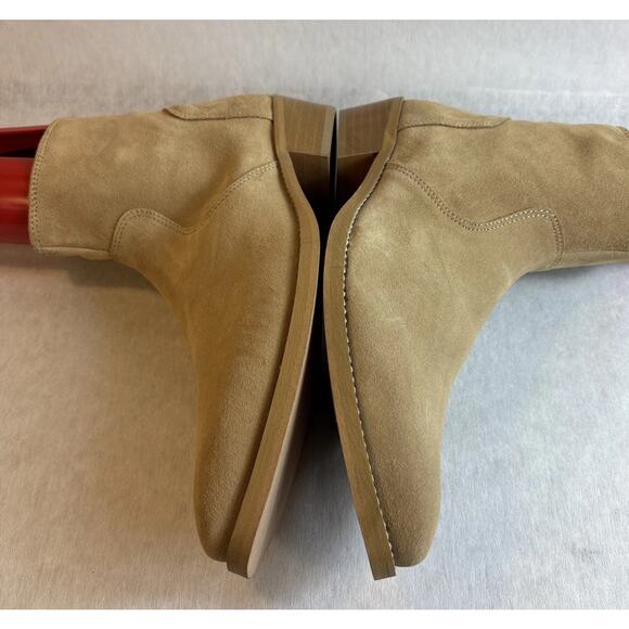  Mens Chukka Boots Size UK 9 Tan Taupe Suede Dressy Casual